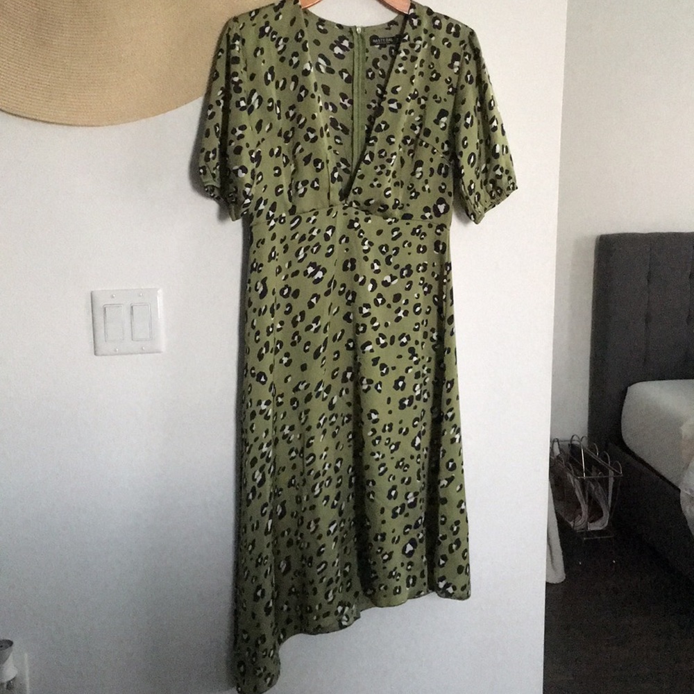 Cheetah Print  Asymmetrical Dress. Never worn.